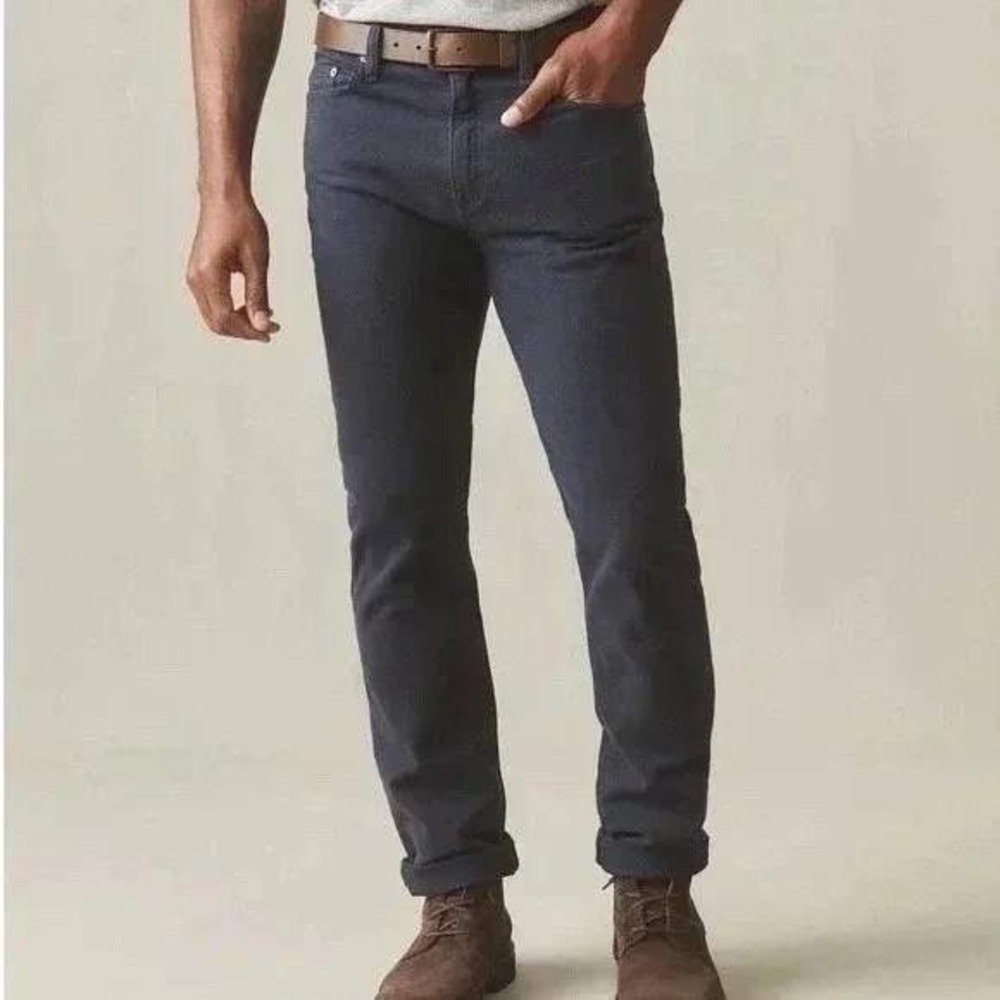 NEW American Giant Roughneck Pants Mens 34x30‎ Blue Straight Stretch Canvas USA
